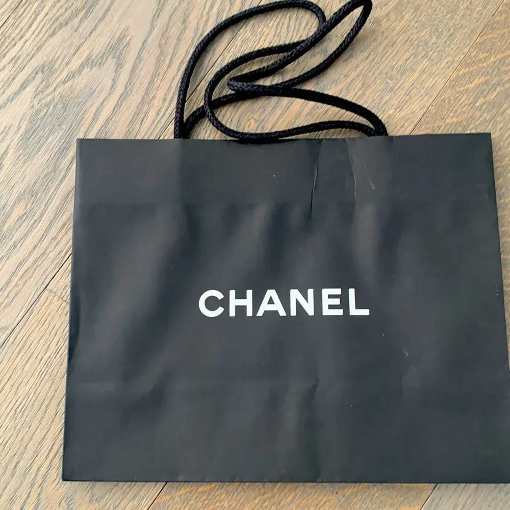 CHANEL Empty Gift Shopping Bag with Logo, 12” x 9.5”